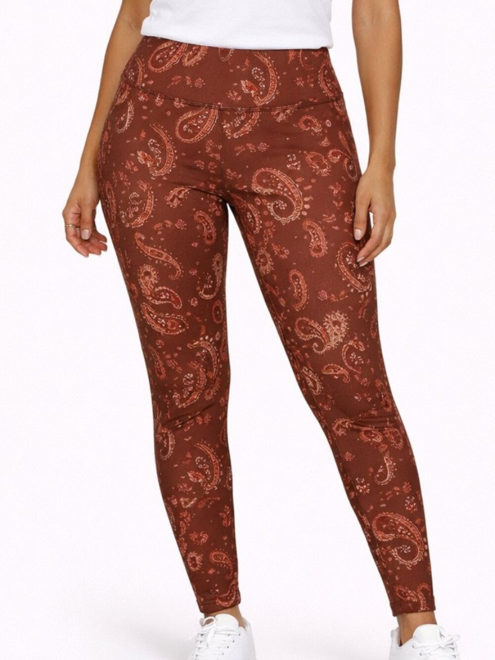 XS Women Legging, High Rise paisley. Yoga. Workout. Activewear. Outdoor. Walking